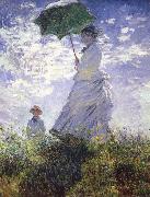 A woman with a parasol Claude Monet